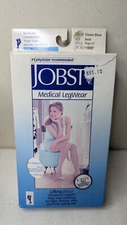 New JOBST Ultra Sheer Compression Stockings 15-20 mmHg Thigh CT Small Black