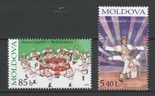 Moldavia 2010 Trajes tradicionales, bailes 2 sellos MNH