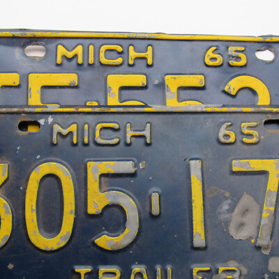 【中古】【廃盤】【国内盤】ビザンチウム('12英/アイルランド)ブルーレイ Vintage License Plates, 1965 Michigan TE-5521 & MI Trailer 305-174