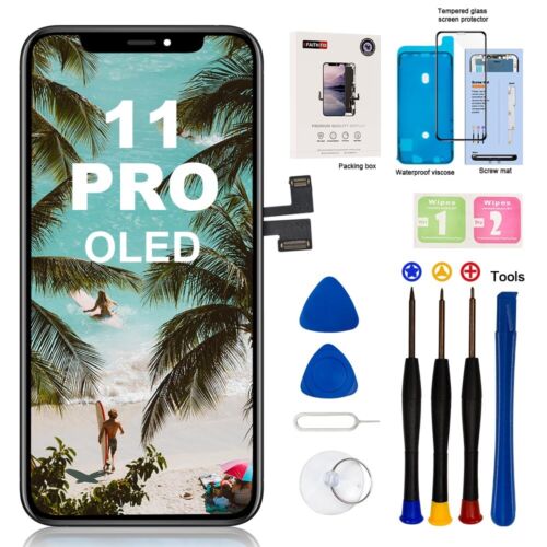 For iPhone 11 Pro OLED Display Touch Screen Digitizer Replacement Assembly Kit