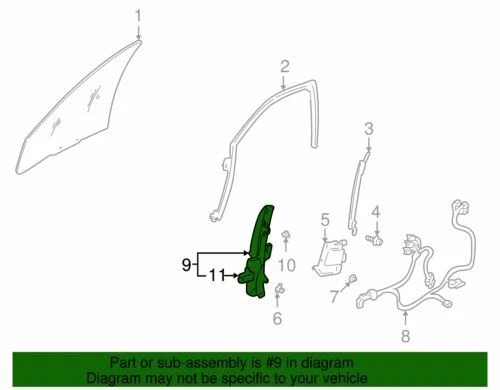 Genuine GM 2000-2005 Pontiac Bonneville Right Window Regulator Assembly 15231238 - Изображение 2 из 2
