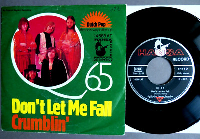 Q65 - Don't Let Me Fall / Crumblin' 7'' Hansa 14 588 AT Unique German PS  topp EX