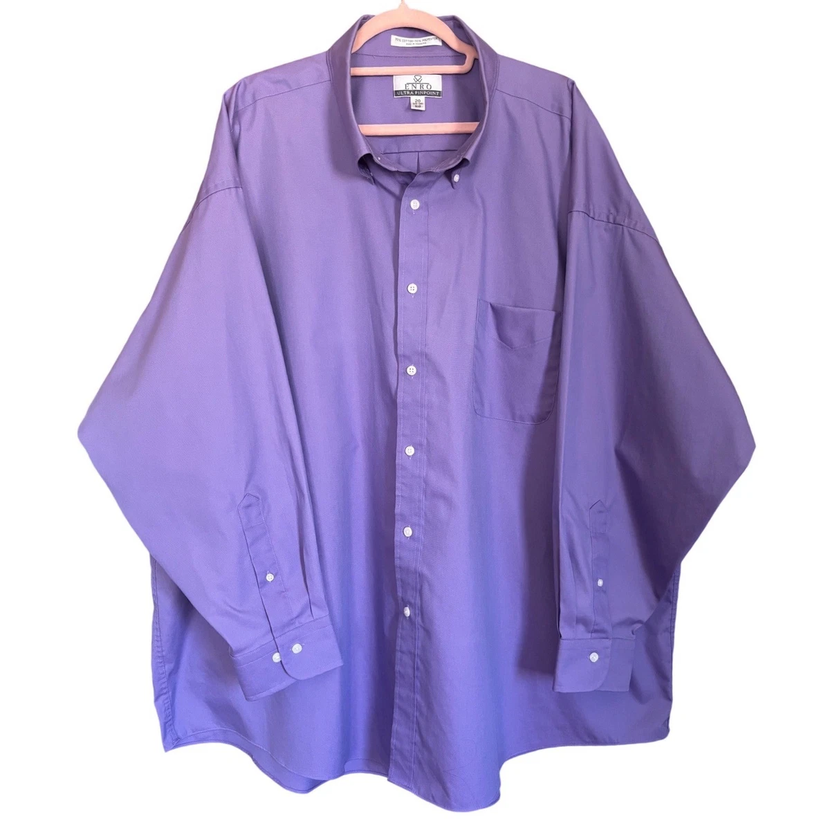 enro dress shirts big and tall ENRO MEN'S BIG & TALL CASUAL DRESS LONG SLEEVE SHIRT