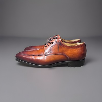 Magnanni Diversa Size 10.5 Men s Leather Dress Shoe Brown Very Good Condition