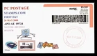 DR WHO 2000 CVP COMPUTER VENDED STAMPS.COM PRIORITY $3.20 FDC BELGIUM APO R60500