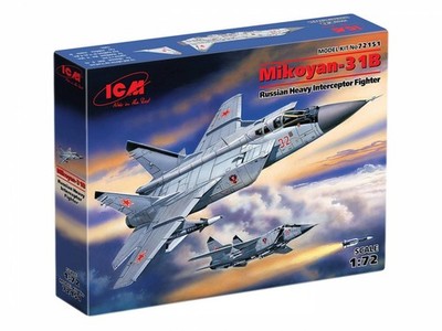 MiG-31 Foxhound Russian Heavy Interceptor Fighter - ICM