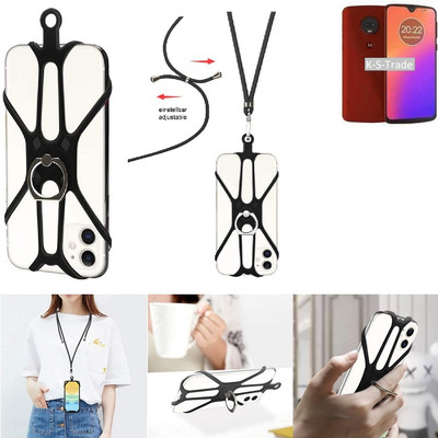 Handyband für Motorola Moto G7 Plus Fingerhalterung Lanyard