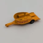 Matchbox Lesney #838 Honda Motorcycle Trailer 1:64 Diecast 1970 Yellow/Red
