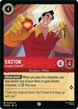 x4 Gaston - Arrogant Showoff - 129/204 - Common Lorcana DLC08 Reign of Jafar M/N
