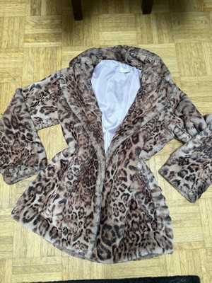 Vintage Leo Jacke Leoparden Animal Print Fell