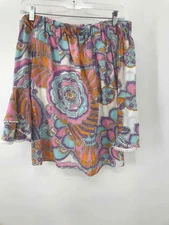 Pre-Owned Trina Turk Blue Size Small Long Sleeve Blouse