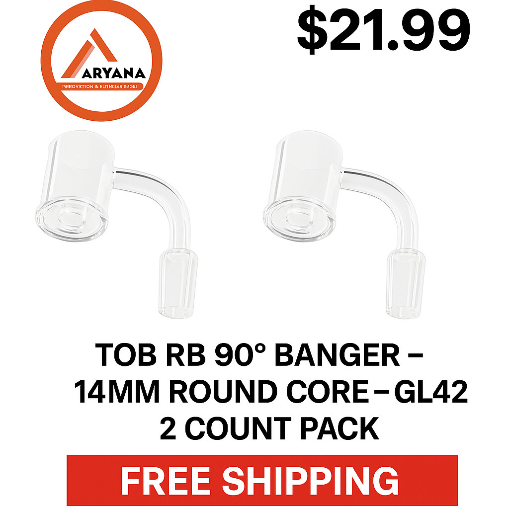 TOB RB 90° BANGER – 14MM ROUND CORE – GL42 – 2 COUNT PACK