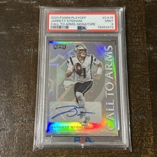 2020 Playoff Silver Prizm Signatures 21/50 Jarrett Stidham PSA 9 MINT Auto