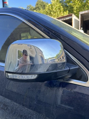 2014-2017 Jeep Grand Cherokee Right Door Mirror Chrome Heat *BLINDSPOT PUDDLE*