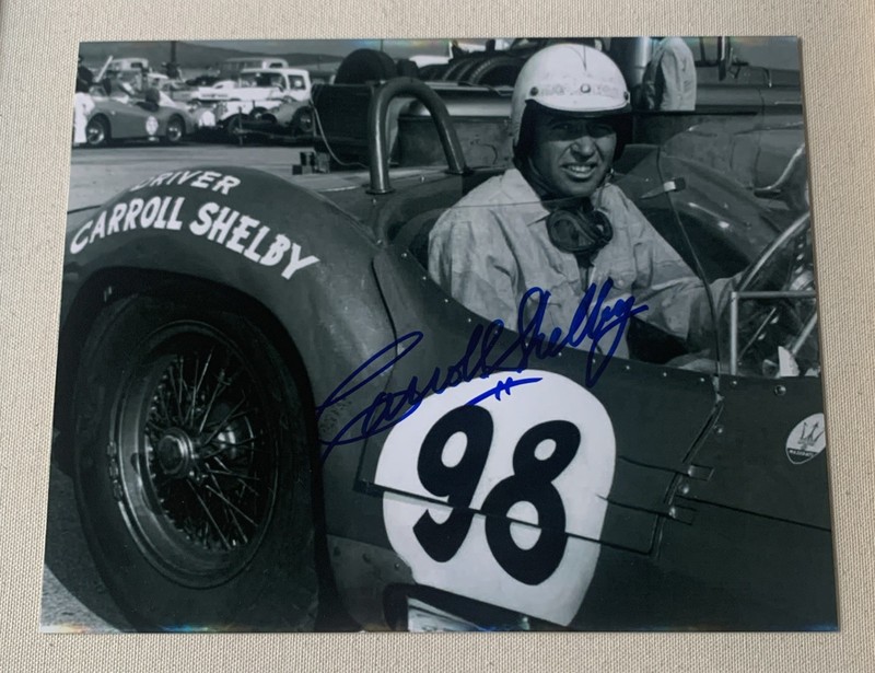 Legendary Automotive Designer Carroll Shelby Signed Autographed 8x10 Photo PROOF