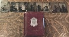 Antique Tintype Picture Photo Album Case Eight Plates Iron Lot