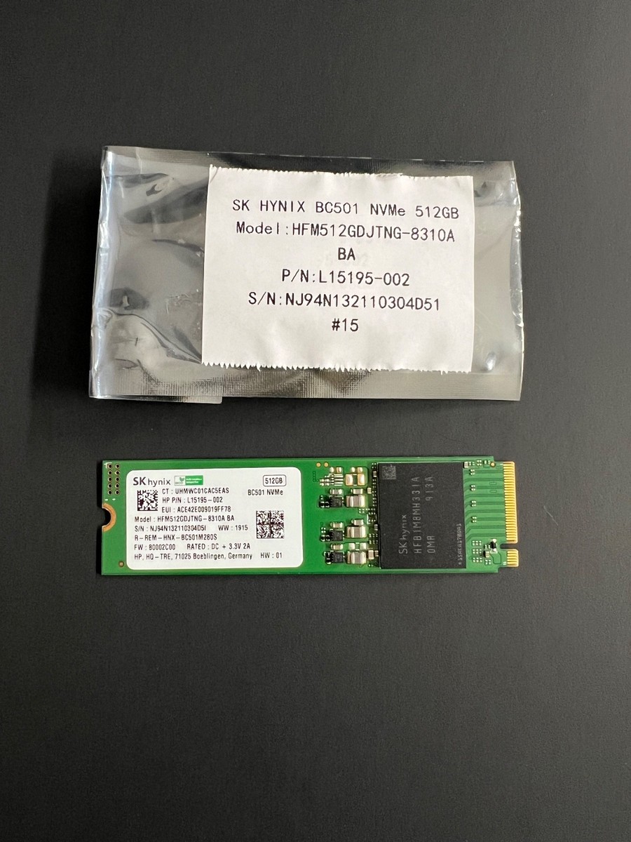 SK Hynix 512 GB NVMe SSD, BC501 HFM512GDJTNG-8310A BA | eBay
