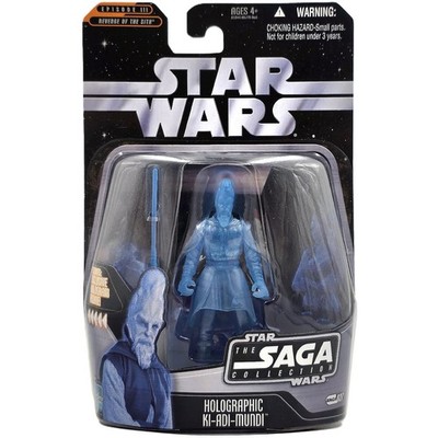 HOLOGRAPHIC KI-ADI-MUNDI FIGURE 2006 SAGA COLLECTION STAR WARS HASBRO 027 HOLO