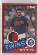2020 Topps 1985 Baseball Relics Series 2 Red 1/25 Eddie Rosario #85TR-ER 0c3
