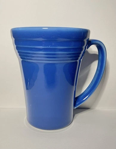 Fiesta Ware Latte Bistro Mug 18 Oz, Lapis Blue Rare Color Great Condition