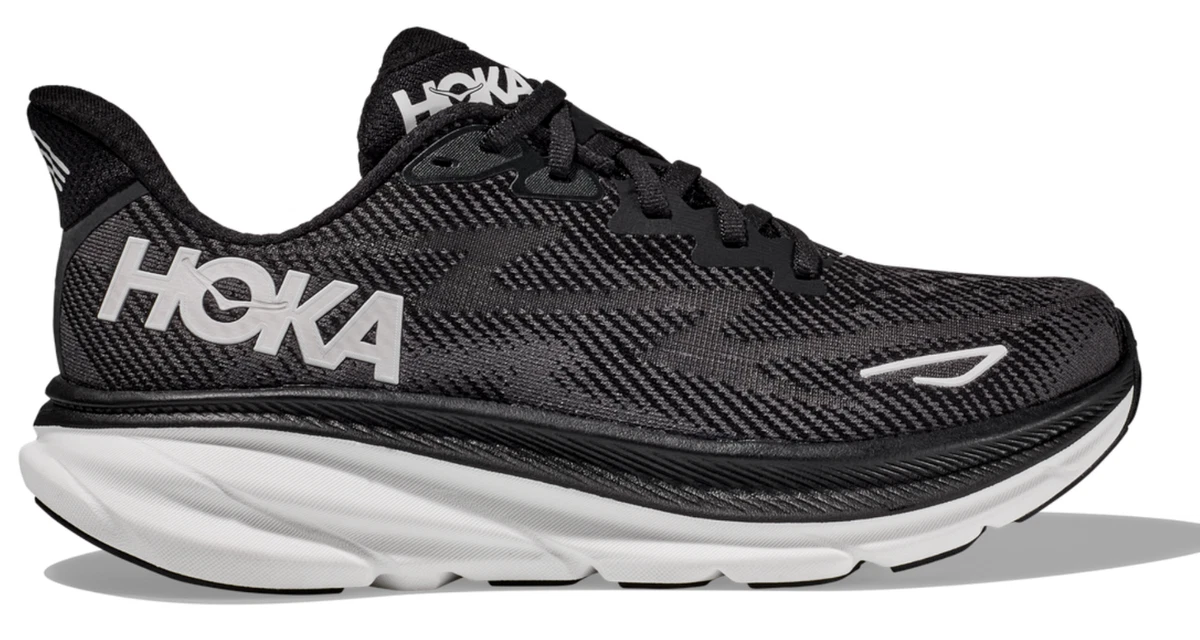 Hoka One One HOKA Clifton 9 Wide Black White W for sale | eBay