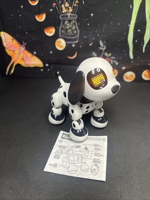 Interactive Dog Robot Puppy Toy Black & White Zoomer Zuppies Spot Dalmatian