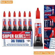 Industrial-Strength Cyanoacrylate Super Glue - Quick Drying  Multi-Surface Use