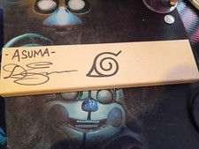 autographed asuma sarutobi chakra blade prop