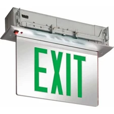 New In The Box Lithonia Lighting EDGR 1 G EL M4 - LED Edge-Lit Exit Sign Green