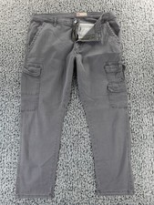 Wrangler Men's Five Star Regular Taper Cargo Pant Grey Size 38x30