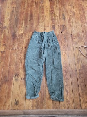 Womens Green Docker Corduroys