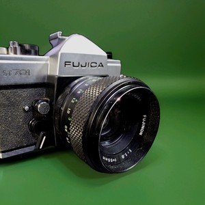 Vintage 1970s SLR Fujica ST 701 35mm Film Camera, Fujinon 55mm f/1.8 Lens Japan