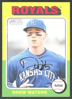 2024 Topps Heritage Baseball 323 Drew Waters, Kansas City Royals