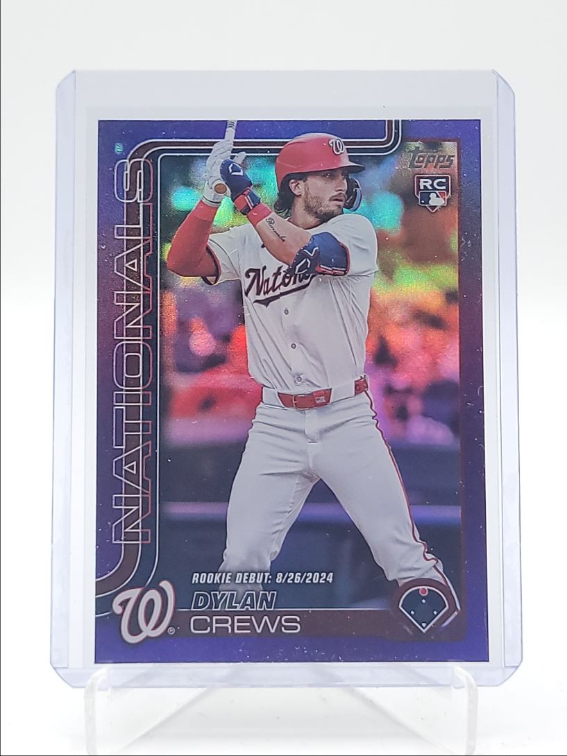 DYLAN CREWS 2025 TOPPS UPDATE SERIES ROOKIE DEBUT PURPLE FOIL RC /250 Q3967