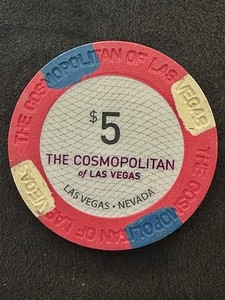 $5 The Cosmopolitan of Las Vegas Casino Chip, LV, NV.