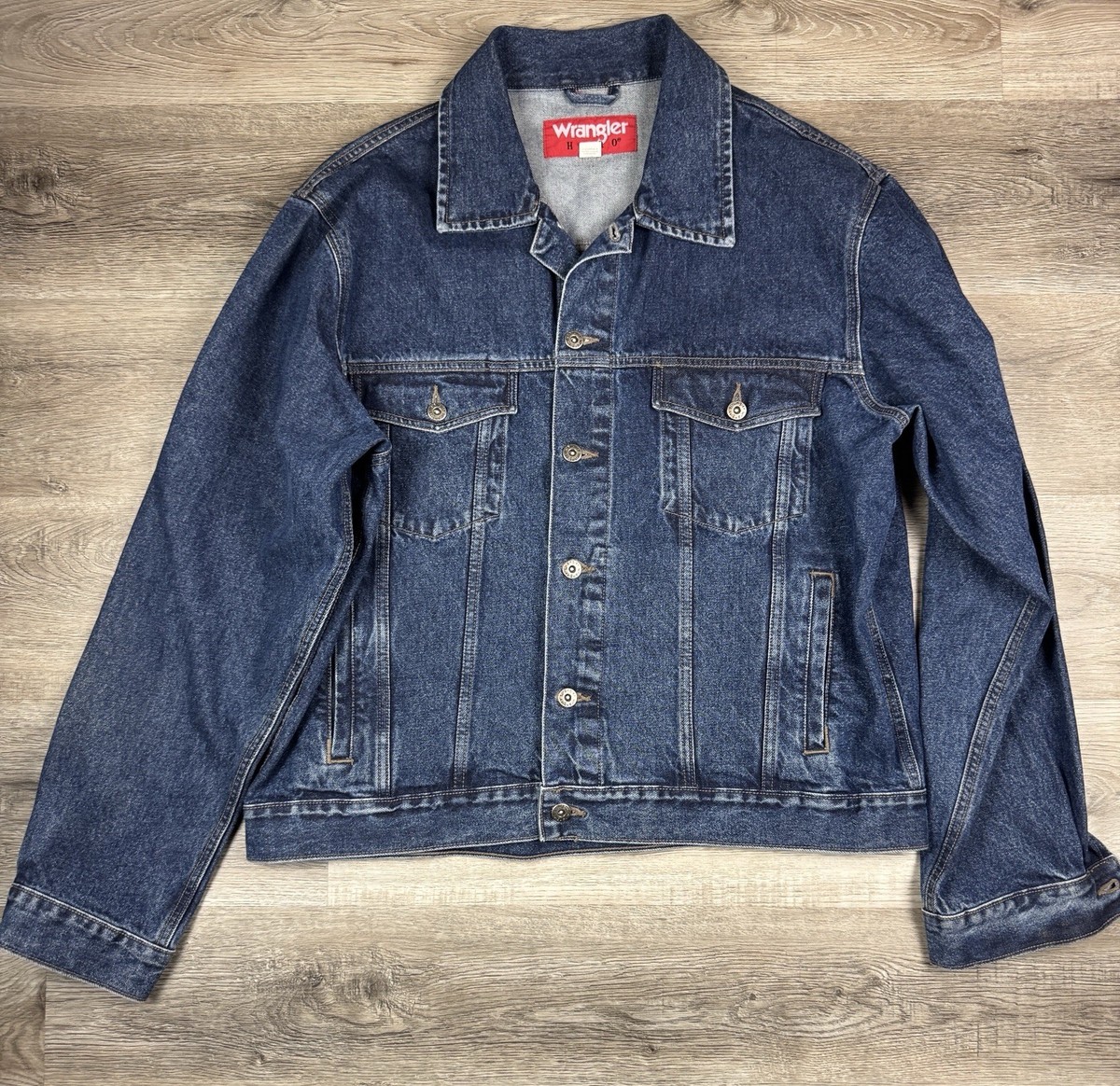 Wrangler HERO デニムジャケット L/XL Wrangler Hero Denim Jacket Men's XL Blue Denim Long Sleeve