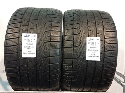 GEBRAUCHTE REIFEN STÜCK 2 PIRELLI SOTTOZERO WINTER 240 295/30 R19 100V INVERNALI