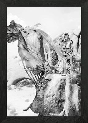 Himba composition 5 Framed Wall Art Poster Canvas Print Picture
