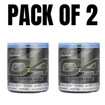 Cellucor C4 Ultimate Pre-Workout   Icy Blue Razz   400 g   Pack of 2