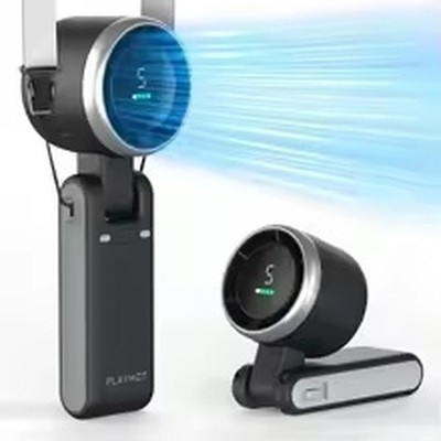 Portable Handheld Fan Rechargeable 5 Speed Mini Desk Fan Digital Display