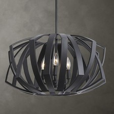 UTTERMOST 22137 THALES MATTE BLACK GEOMETRIC ...