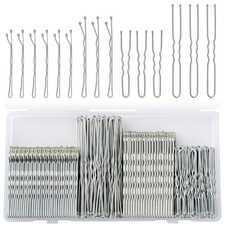 250 Pcs Hair Pins Silver Bobby for Gray 1 Count Pack of 250 ,