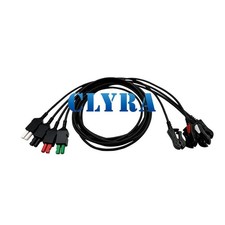ECG Carbon (RT) Lead wires (Set of 4) Compatible IVY7800 7810(590442) CT Monitor