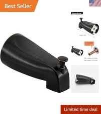 Easy-Install Oil-Rubbed Bronze Tub Spout with Diverter for Smooth Functionality