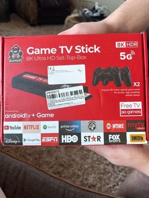TV Game Stick Dual System 8K HDR 5G Remote Control Wireless HDMI 2.0+Digital Out