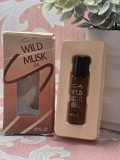 Vintage Coty Wild Musk Oil .22 Fl. Oz - New In Box 