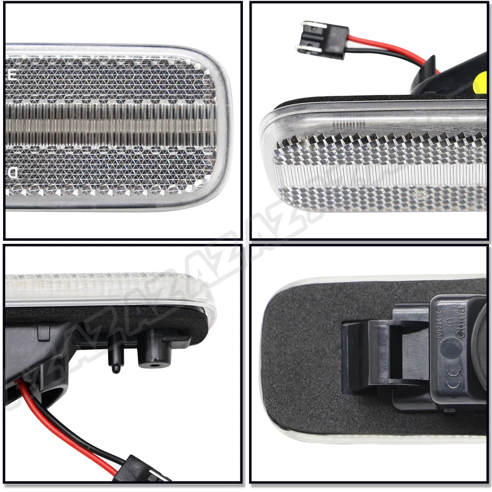 For 93-97 Nissan Altima 89-94 240SX Front Amber LED Side Marker Signal Light 2PC Foto 4 de 4