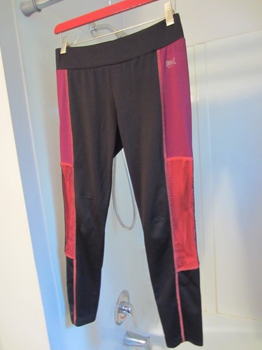 NWOT women's active wear capri pants Everlast Sport Size XL (14-16) black/pink - Picture 8 of 11