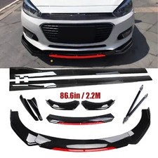 Front Bumper Lip Splitter Spoiler Side Skirt For Chevrolet Cruze Body Kit