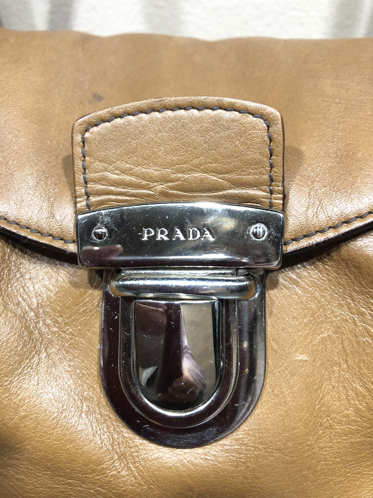prada milano brown purse